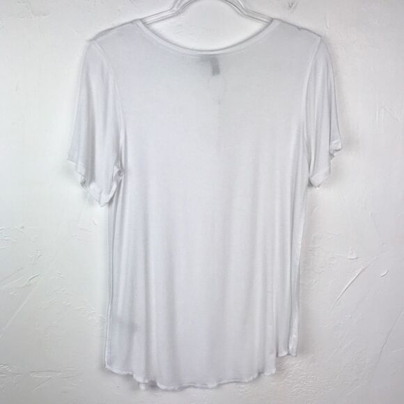 ASOS Maternity White V-neck Short Sleeve T-Shirt 4 NWT - Picture 5 of 6